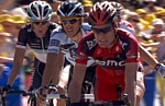 Andy Schleck pendant la dix-septime tape du Tour de France 2011